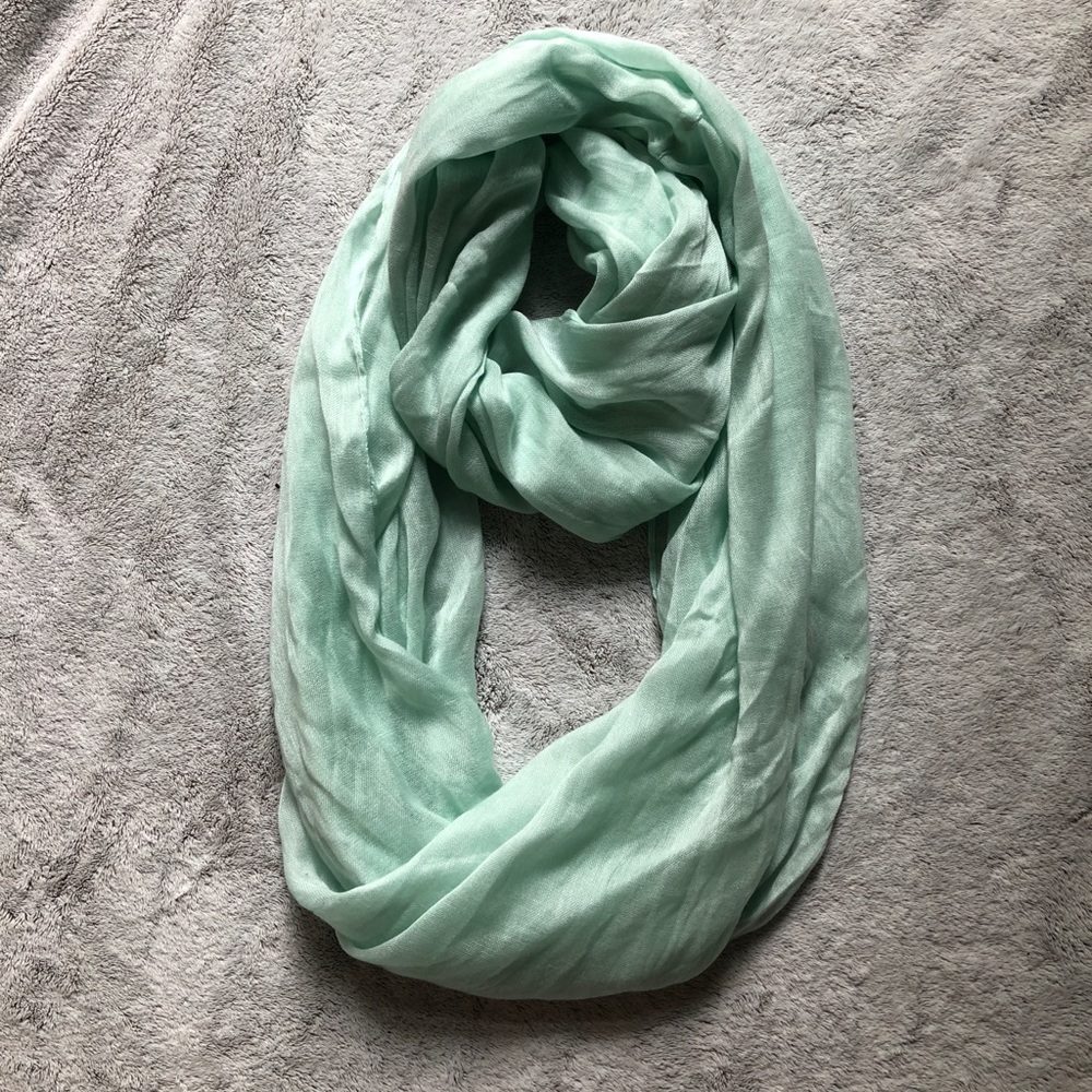 Mint Green Infinity Scarf